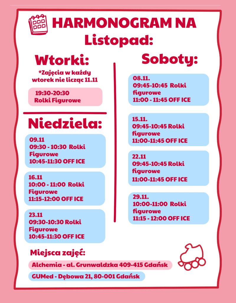harmonogram sparkle listopad